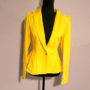 Yellow Blazer NWOT
